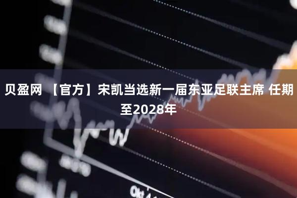 贝盈网 【官方】宋凯当选新一届东亚足联主席 任期至2028年