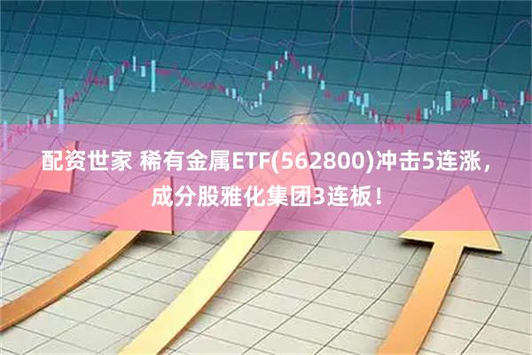 配资世家 稀有金属ETF(562800)冲击5连涨，成分股雅化集团3连板！